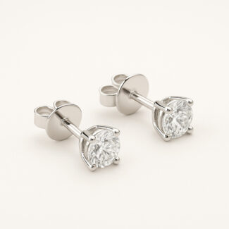 Diamant Ohrringe Weißgold 585 – Klassische Eleganz