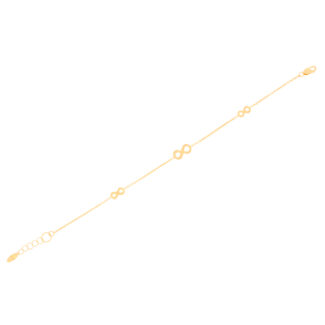585er Rotgold Armband mit drei Infinity Symbolen, L=18,5cm - 1.jpg