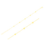 585er Gelbgold Armband mit fünf Herzen, Panzerkette verstellbar 16,5–18,5cm - 1.jpg
