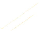 585er Gelbgold Armband mit fünf Herzen mit Zirkonia, Panzerkette 16,5–18,5cm - 1.jpg